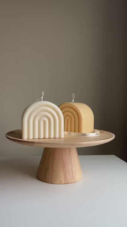 Rainbow Arch Soy Candle: Handmade Home Decor