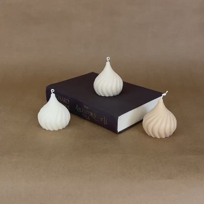 Swirl Candle | Decorative Pillar Soy Wax Candle | Baby Shower Favors | Aesthetic Candle | Unique Candle | | Unique Gift | Fun Candle