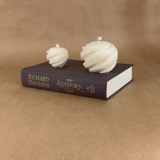 Swirl Ball Soy Wax Candle Set | Home Decor, Gift for Her