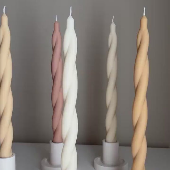 Event Bulk Tall Twisted Taper Candle| Twisted Pillar Candle| Shaped Candle| Twisted Candle| Handmade Decor| Dinner Candle|Soy wax candle