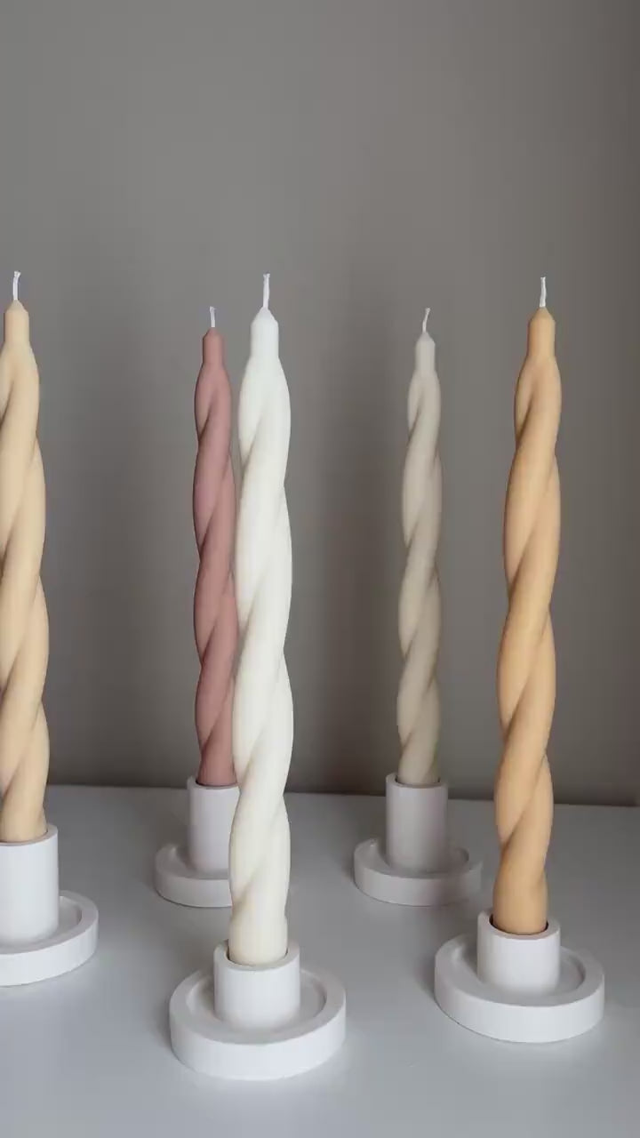 Event Bulk Tall Twisted Taper Candle| Twisted Pillar Candle| Shaped Candle| Twisted Candle| Handmade Decor| Dinner Candle|Soy wax candle