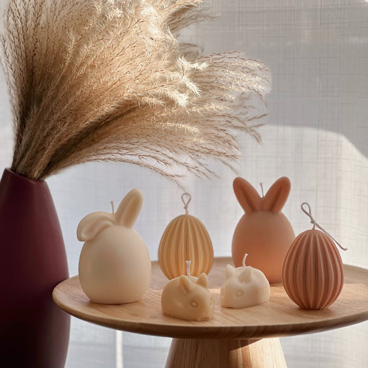 Easter Candles Collection| Eater Decoration| Sculptural Candle| Handmade Candle| Home Decor| Holiday gift| Spring Decoration| Pillar Candle|