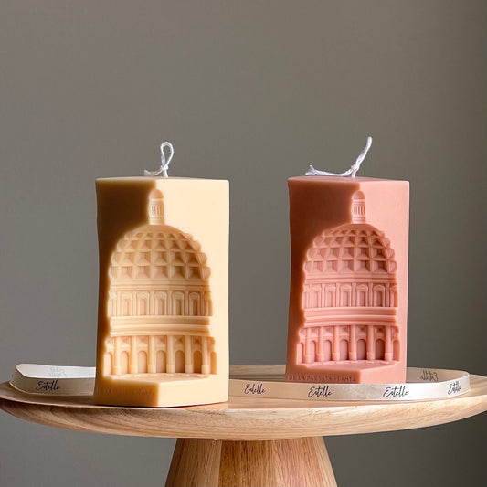 Capitol Architecture Candle | Decorative Shaped Candle | Pillar Soy Wax Candle | Aesthetic Interior Decoration | Gift for Her| Unique Candle