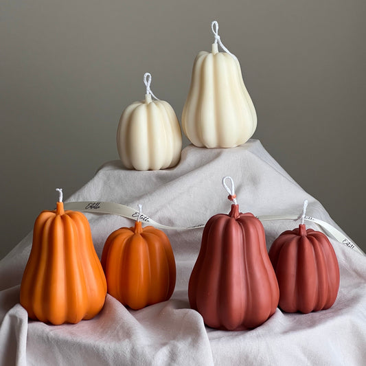 Autumn Pumpkin Candle Set| Handmade Gift| Set of 2| Soy Wax Candle| Halloween Decoration| Aesthetic Home Decor| Halloween Gift|Spooky Season