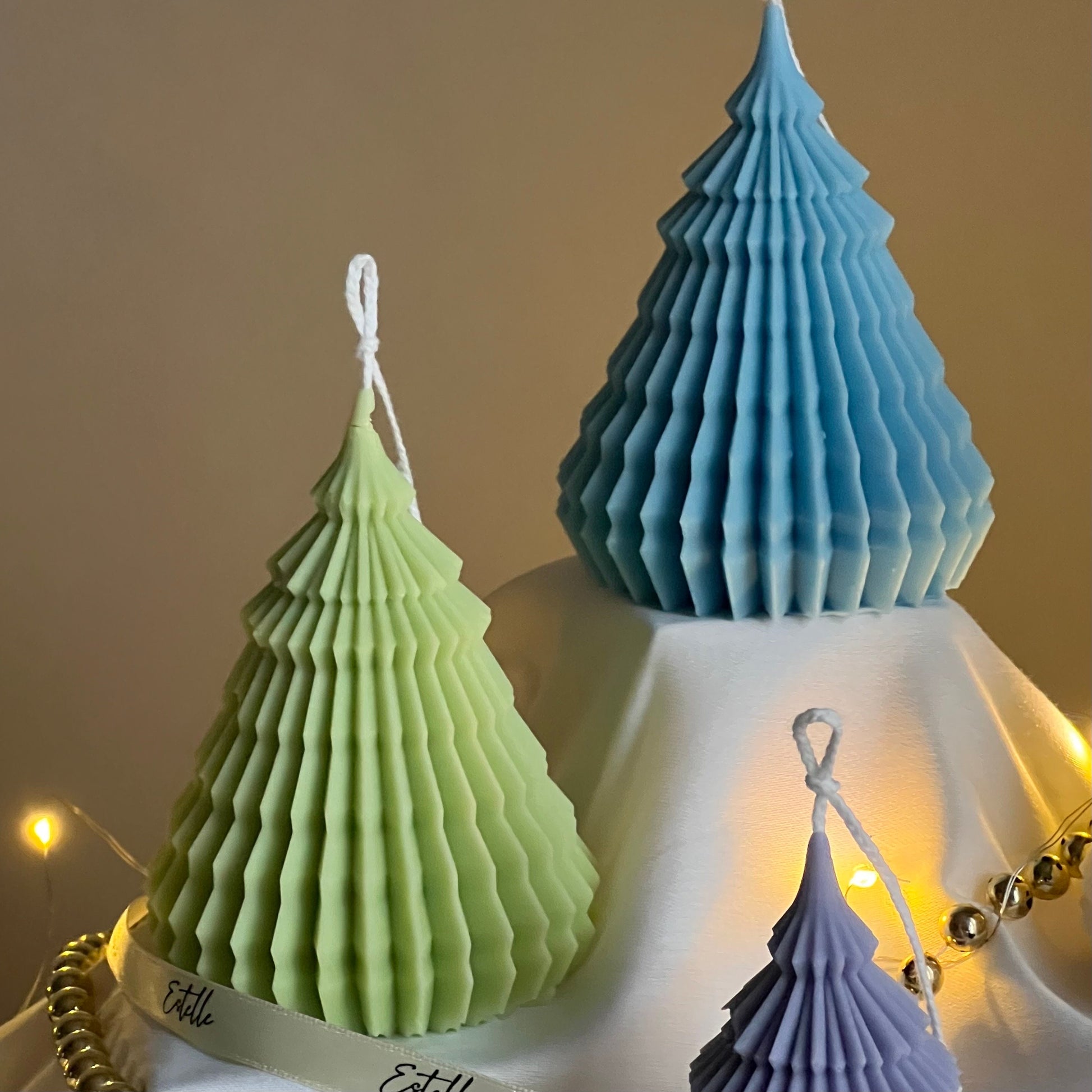 Origami Christmas Tree Candle | Ornaments | Cute Soy Candle | Christmas Decor | Hand Poured Sculptural Candle| Festive Decor |Christmas Gift