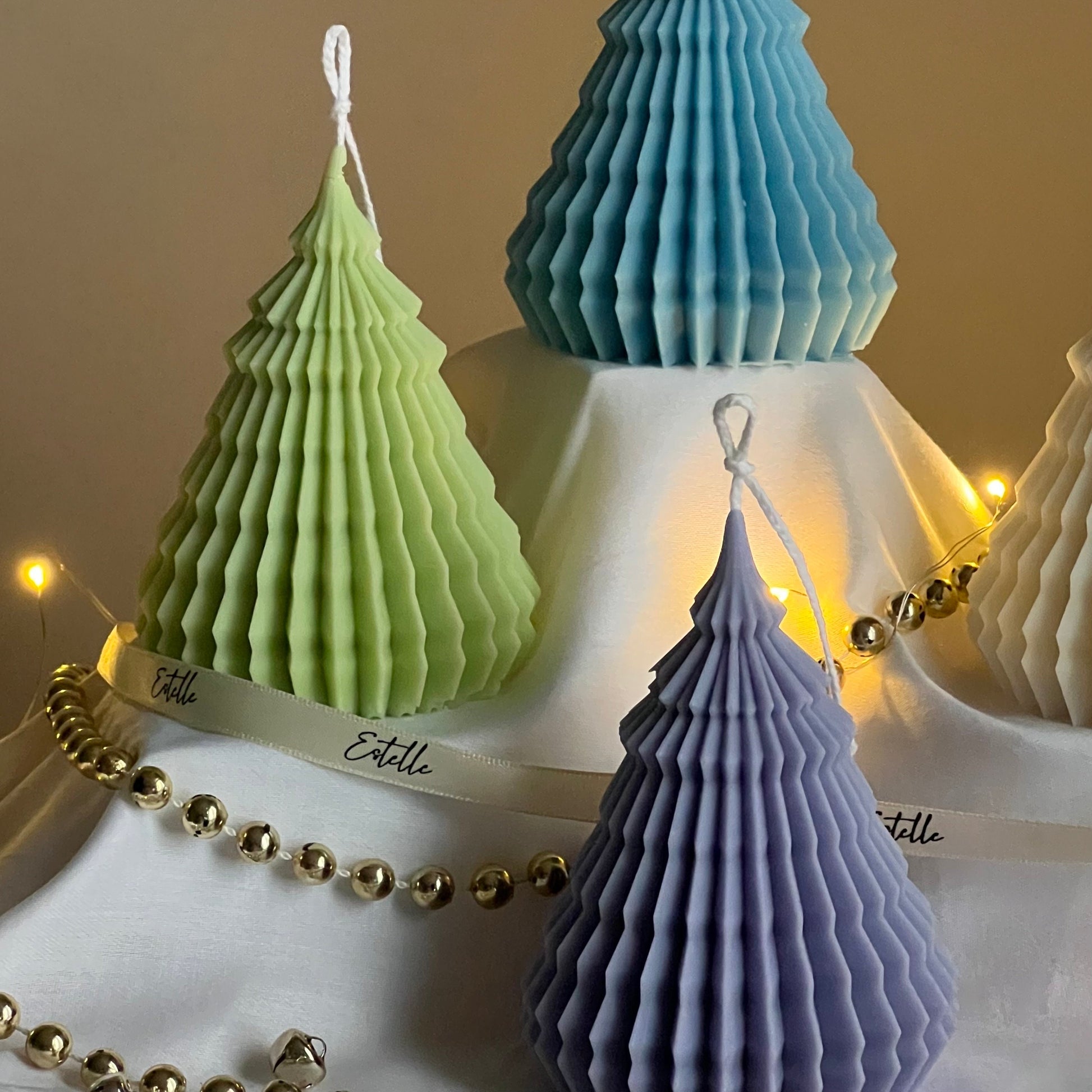 Origami Christmas Tree Candle | Ornaments | Cute Soy Candle | Christmas Decor | Hand Poured Sculptural Candle| Festive Decor |Christmas Gift