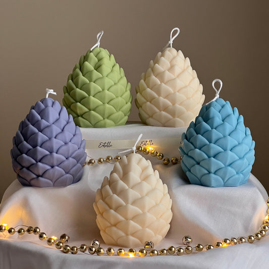 Pine Cone Candle |Handmade Christmas Gift| Cute Soy Candle |Christmas Decor |Hand Poured Candle| Aesthetic Festive Home Decor|Christmas Gift