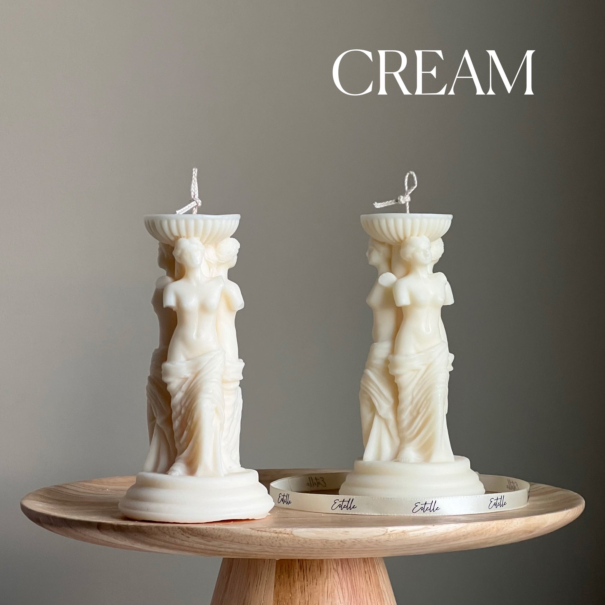 Venus Greek Goddess Column Candle| Woman Candle| Sculptural Pillar Soy Candle| Lady Candle| Aesthetic Decor| Statue Candle| Unique Gift