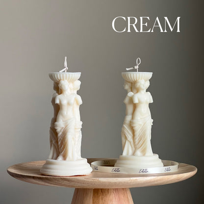 Venus Greek Goddess Column Candle| Woman Candle| Sculptural Pillar Soy Candle| Lady Candle| Aesthetic Decor| Statue Candle| Unique Gift