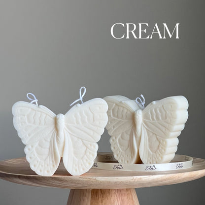 Butterfly Candle| Decorative Pillar Soy Candle| Aesthetic Candle| Unscented Candles| Handmade Unique Candle| Shaped Cool Candle