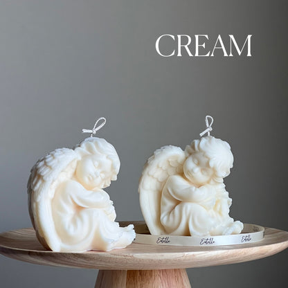 Cute Angel Candle | Cute Baby Candle | Sculptural Pillar Soy Wax Candle| Lady Candle| Aesthetic Decoration| Statue Candle| Unique Candle