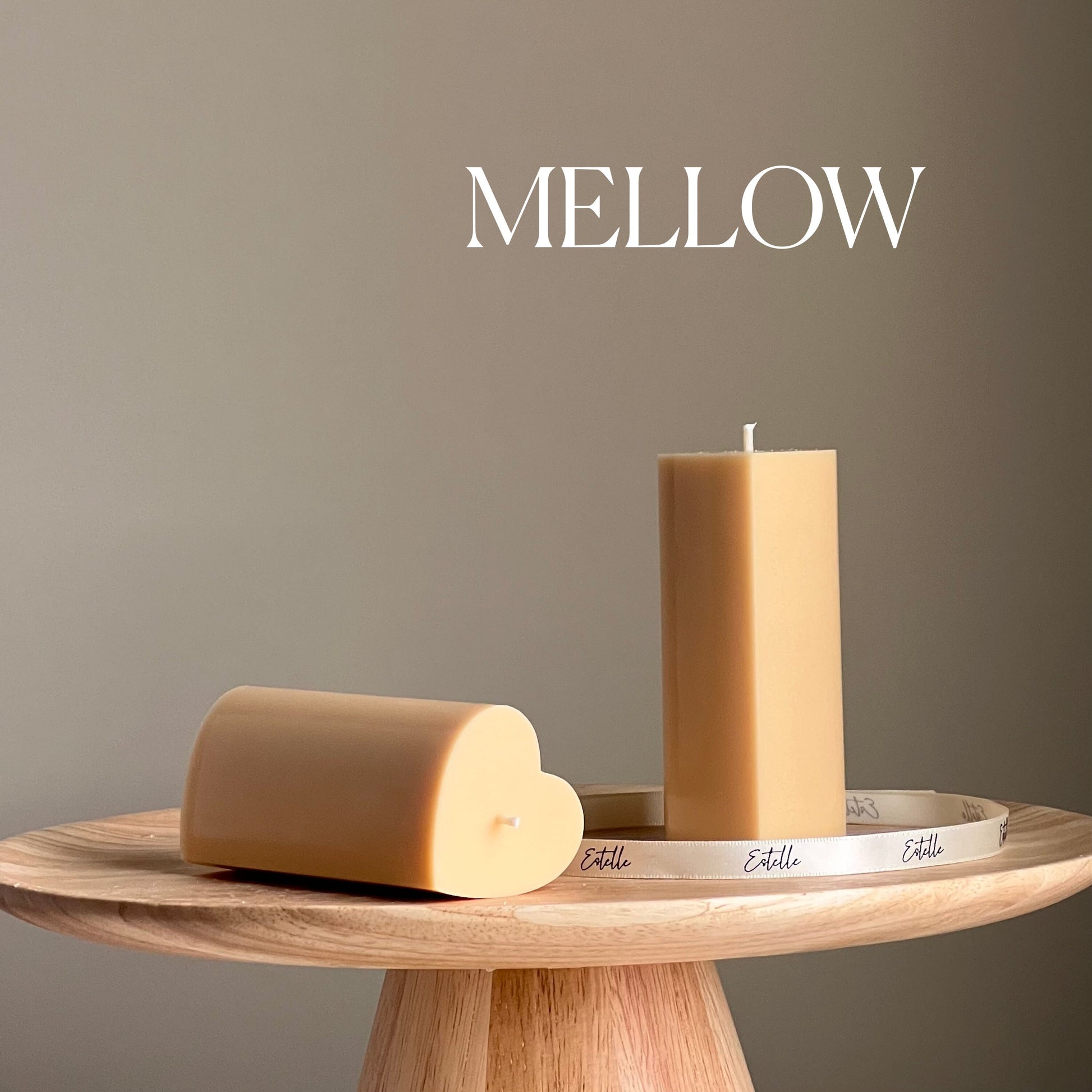 Heart Pillar Candle | Sculptural Pillar Candle | Tall Candle| Custom Color Scent| Aesthetic Soy Pillar Candle| Minimal Home Decoration