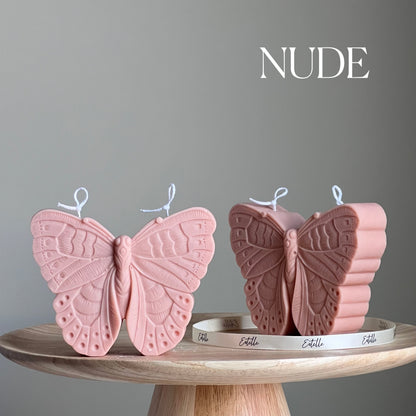 Butterfly Candle| Decorative Pillar Soy Candle| Aesthetic Candle| Unscented Candles| Handmade Unique Candle| Shaped Cool Candle