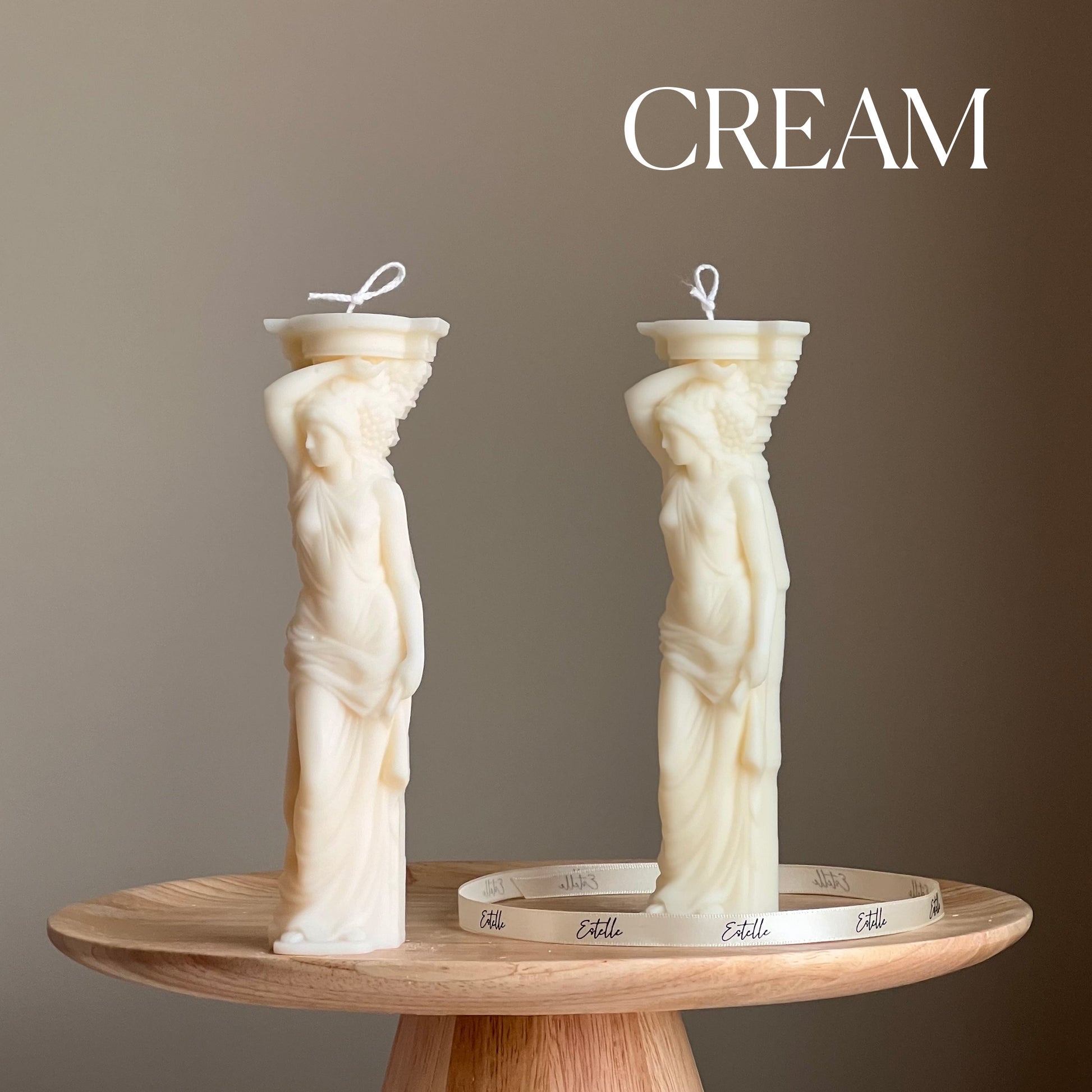 Caryatid Greek Column Candle| Woman Candle| Sculptural Pillar Soy Candle| Lady Bust Candle| Aesthetic Home Decor| Statue Candle| Unique Gift