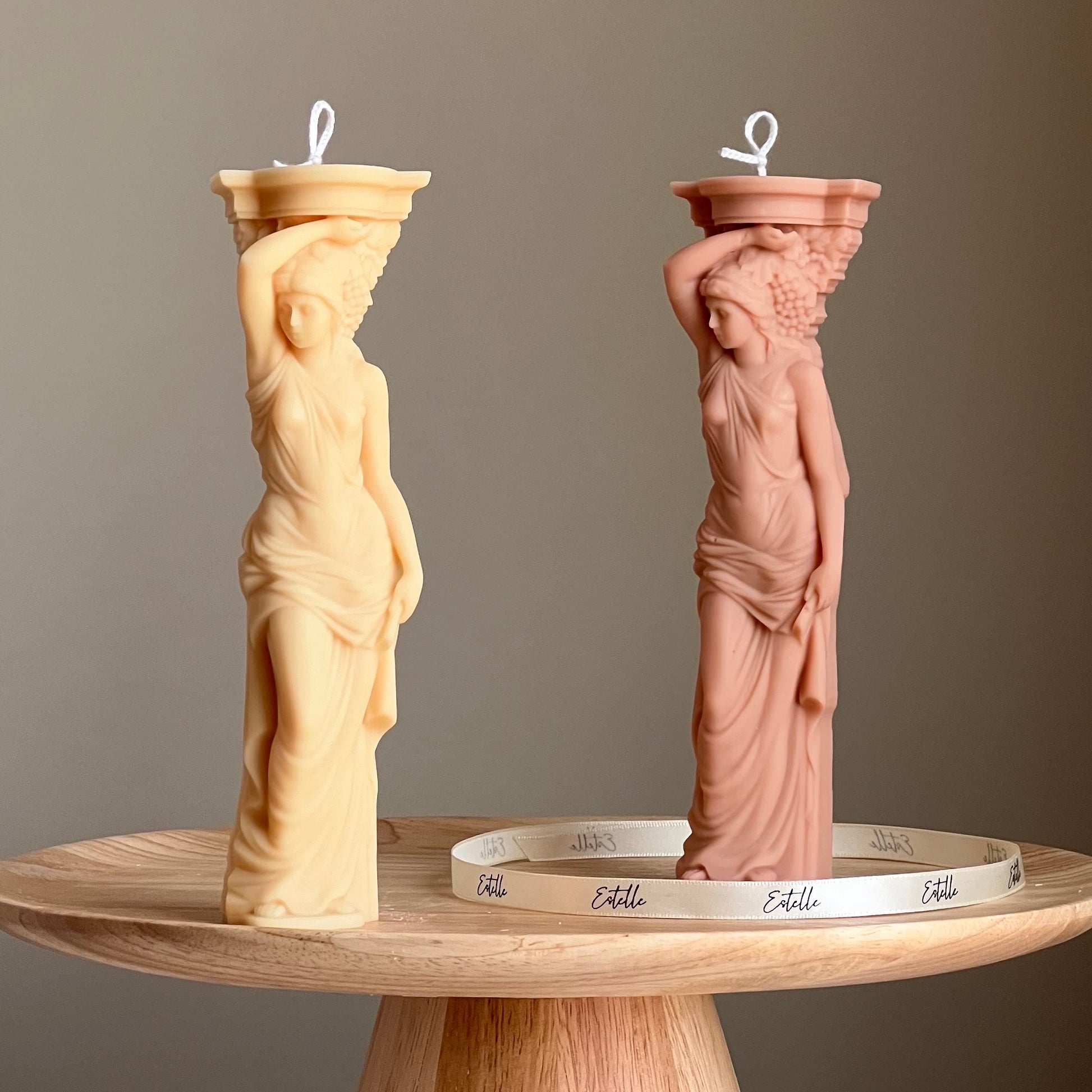 Caryatid Greek Column Candle| Woman Candle| Sculptural Pillar Soy Candle| Lady Bust Candle| Aesthetic Home Decor| Statue Candle| Unique Gift