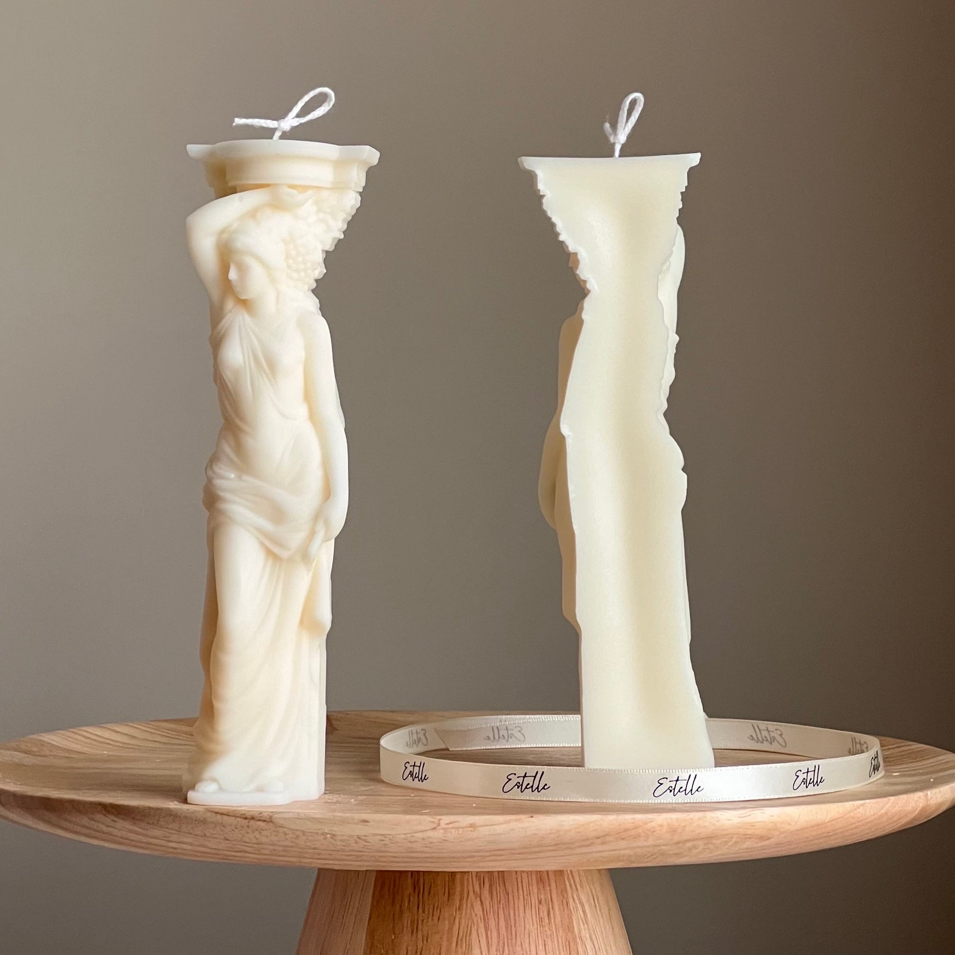 Caryatid Greek Column Candle| Woman Candle| Sculptural Pillar Soy Candle| Lady Bust Candle| Aesthetic Home Decor| Statue Candle| Unique Gift